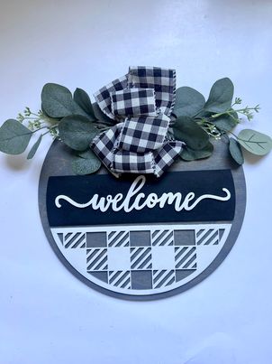 Welcome Wood Sign