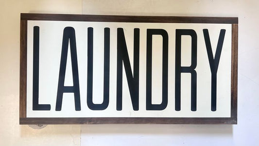 Laundry Wood Sign