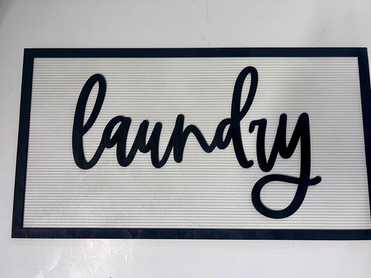 Laundry Wood Sign