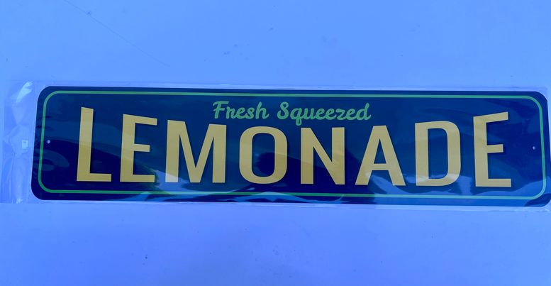 Fresh Squeezed Lemonade Sign