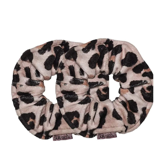 kitsch | microfiber towel scrunchies - leopard