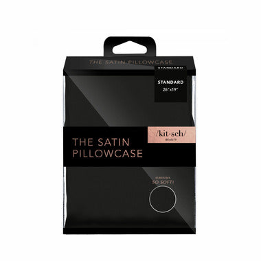 Kitsch Satin Pillowcase Black