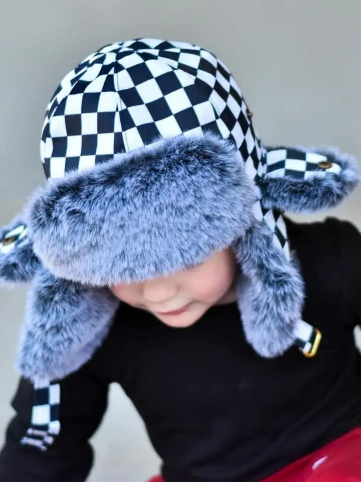 Frosty Finish Checkered Trapper - Phoenix Cap Co