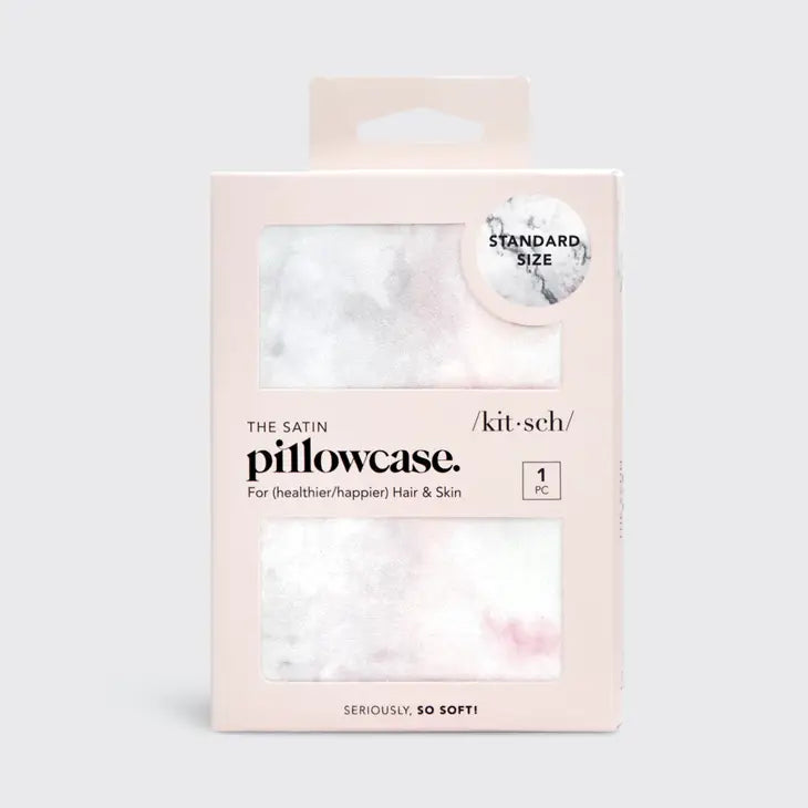 Kitsch Satin Pillowcase- Marble