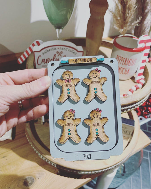 Personalized gingerbread ornament