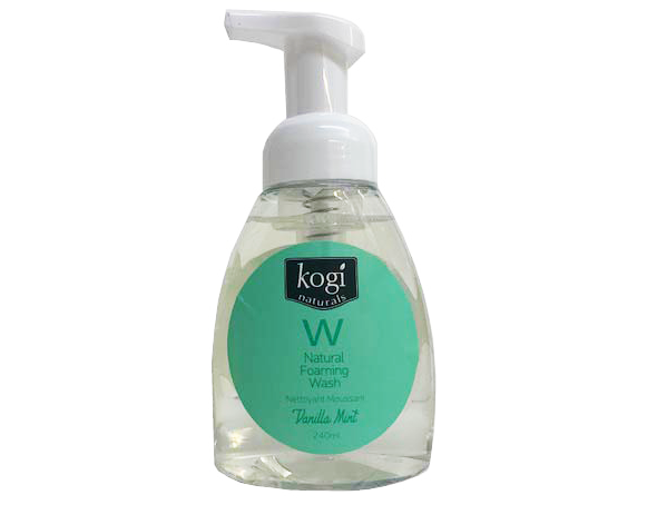 Vanilla mint foaming wash