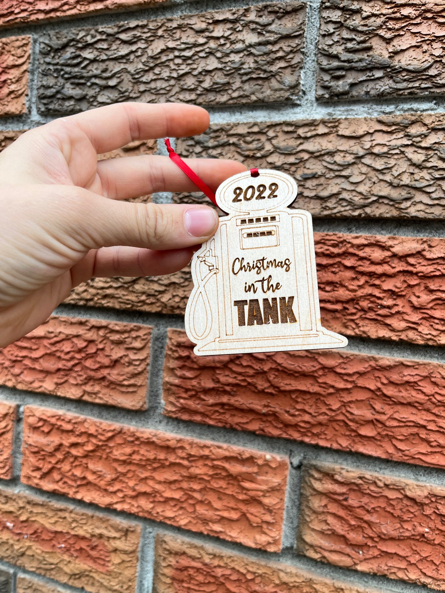 Christmas tank ornament