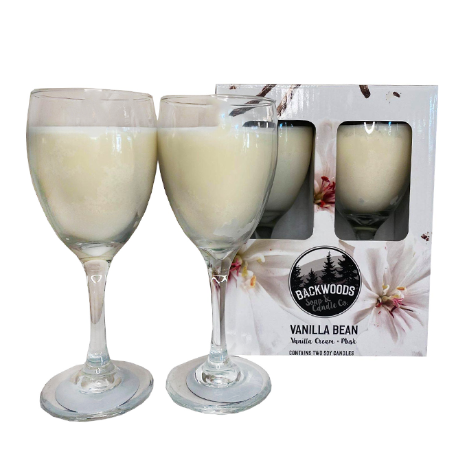 Vanilla Bean Wine Glass Set