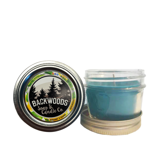 Mint, bergamot and orange mini mason