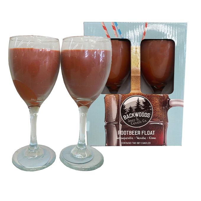 Root beer Wine Glass Set