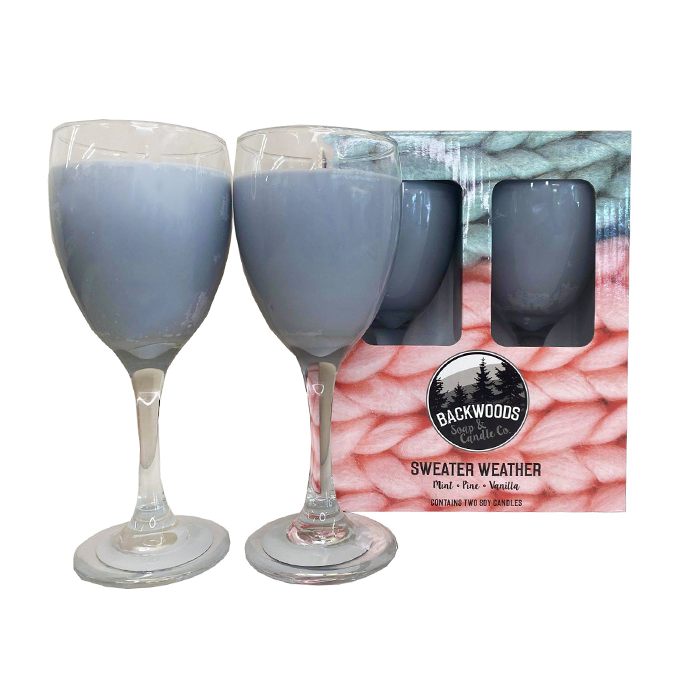 Sweater Weather Wine Glass Set