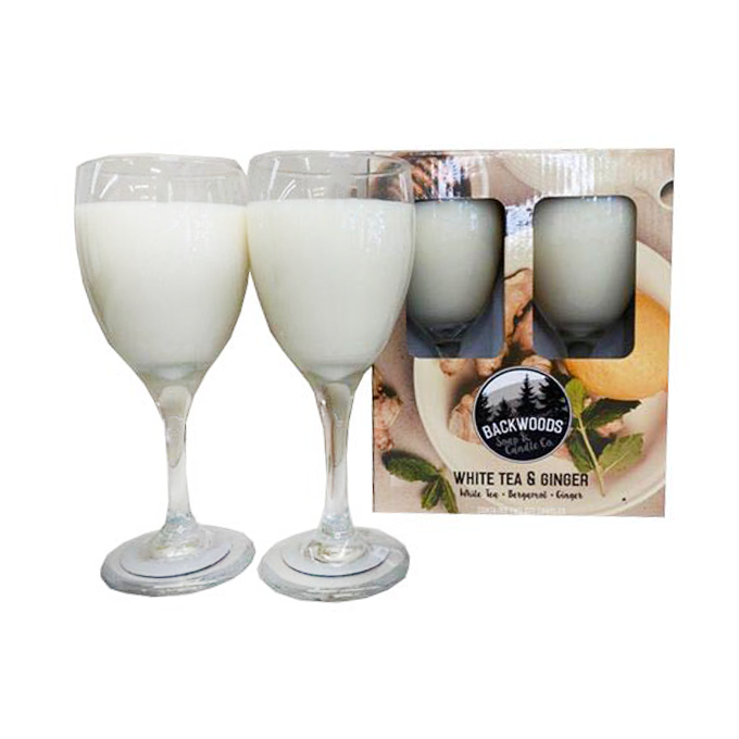 White Tea and Ginger Wine Glass Set