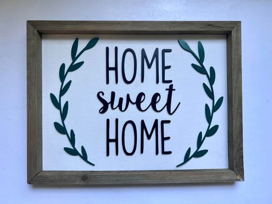 Home Sweet Home Wood Sign