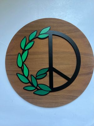 Peace Wood Sign