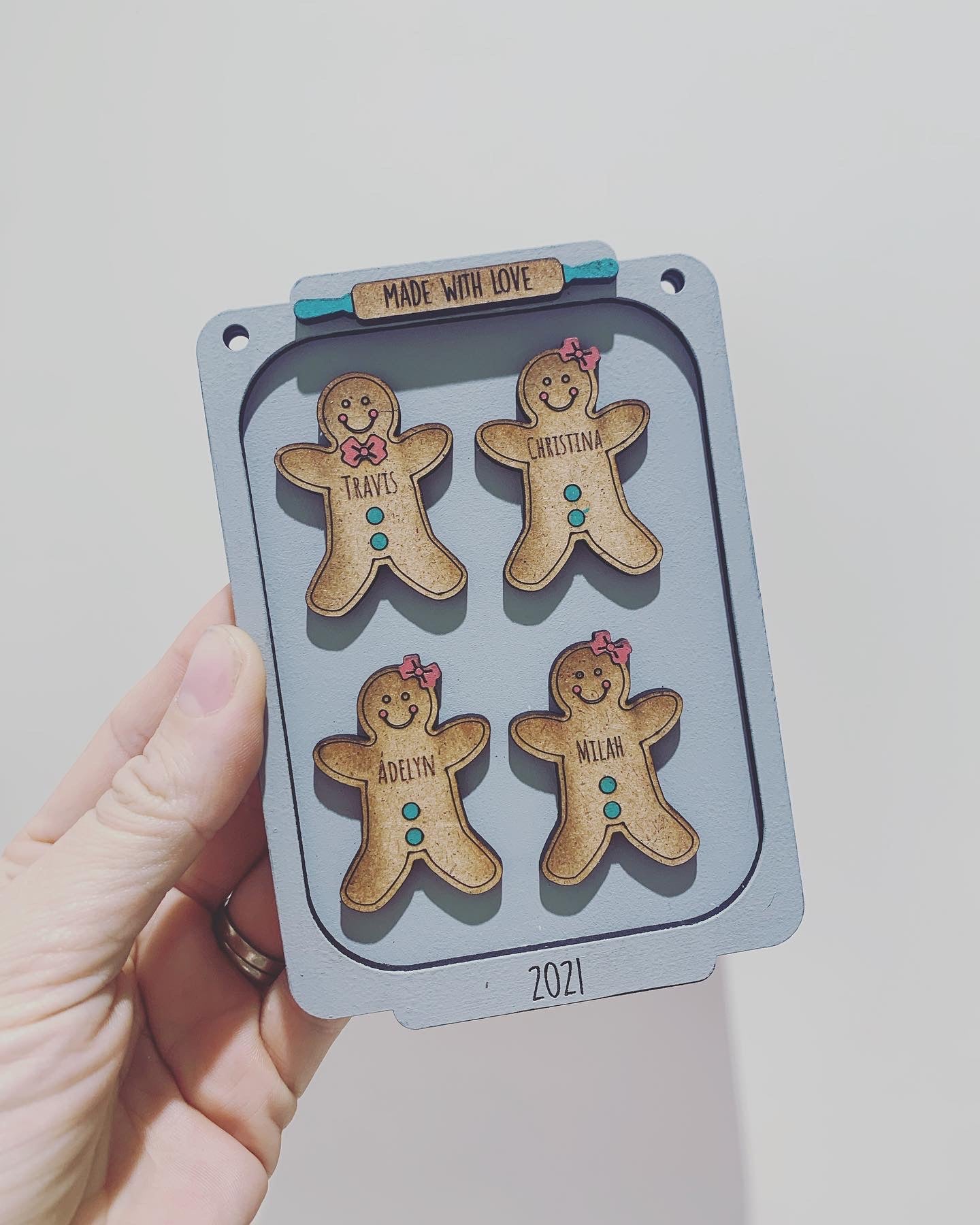 Personalized gingerbread ornament