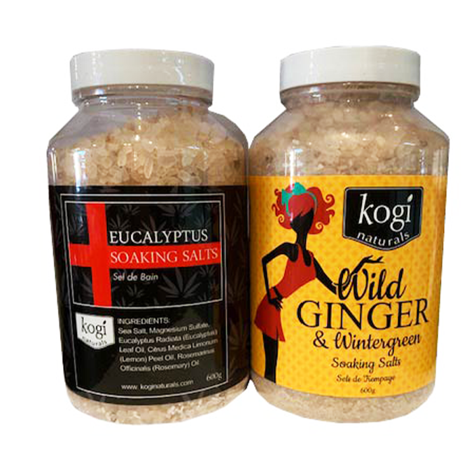 Wild ginger and eucalyptus salts duo 600g